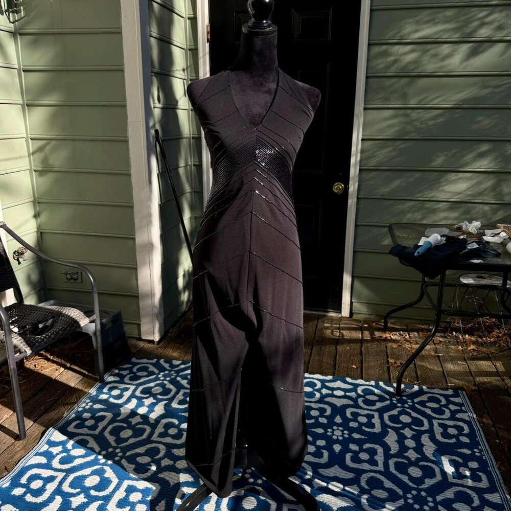 Vintage beaded maxi dress